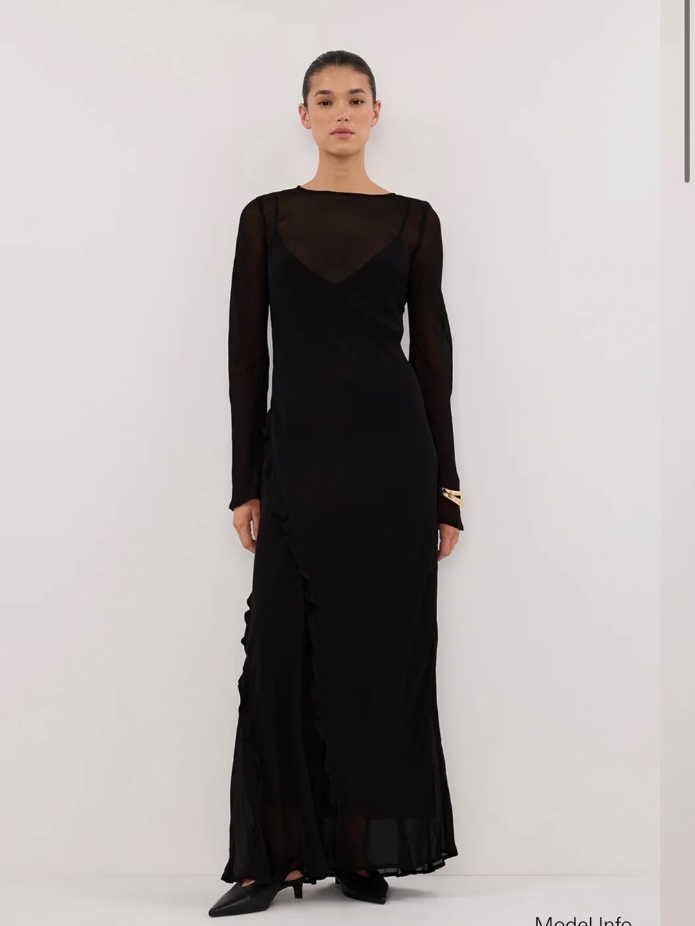 DISSH Marissa Brown Maxi Dress Size 2 NWT